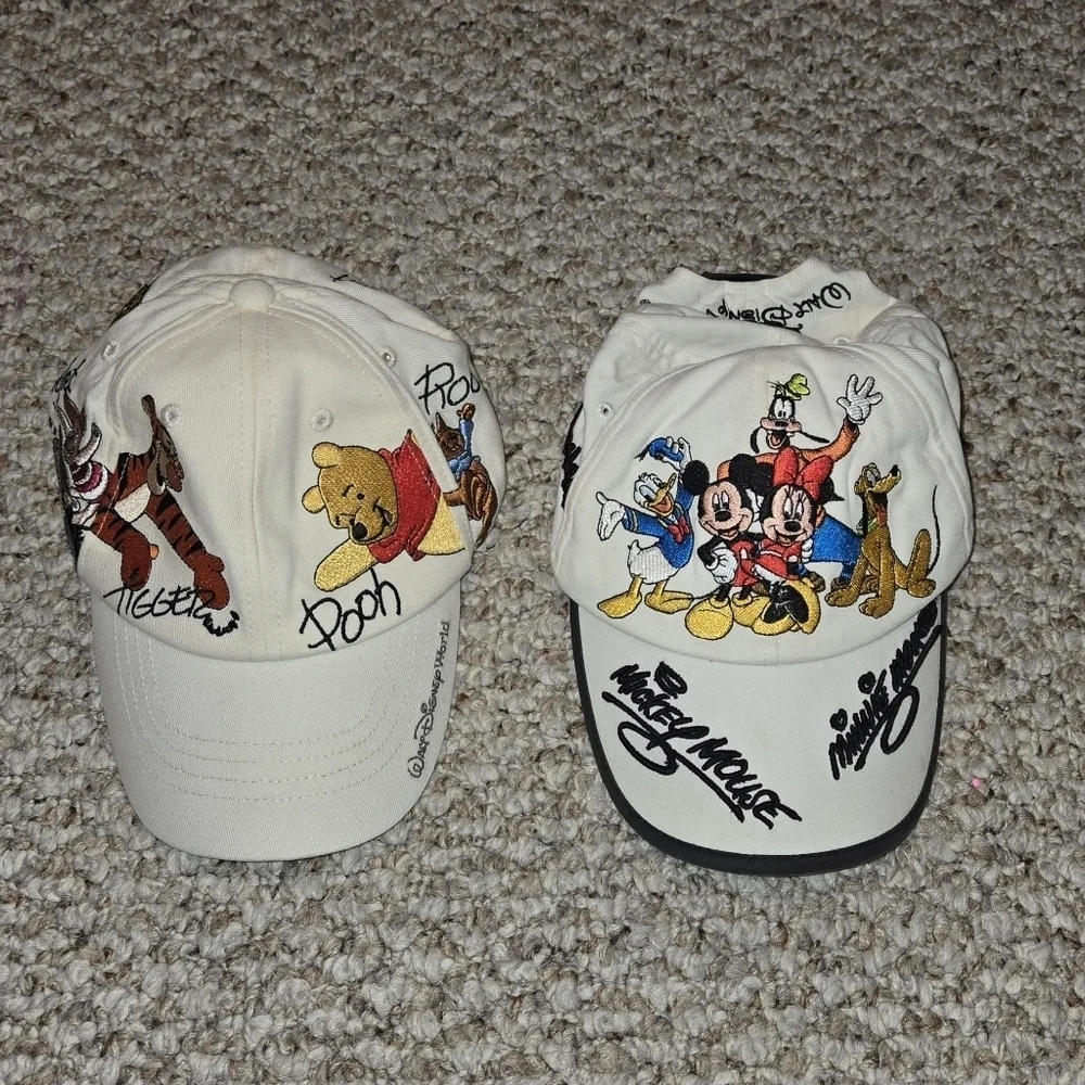 Walt Disney World Child Hat Bundle, Mickey, Winnie the Pooh